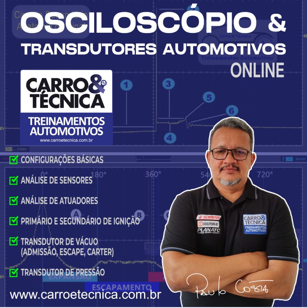 Curso de Osciloscópio & Transdutores Automotivos